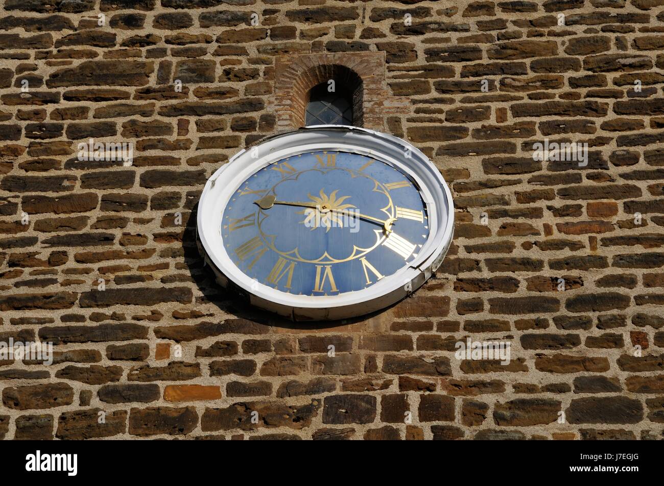 Str. Mary die Jungfrau Kirche, Northill, Bedfordshire. Diese einhändige Uhr wird angenommen, dass die Arbeit von Thomas Tompion, die besten Uhrmacher wurde Stockfoto