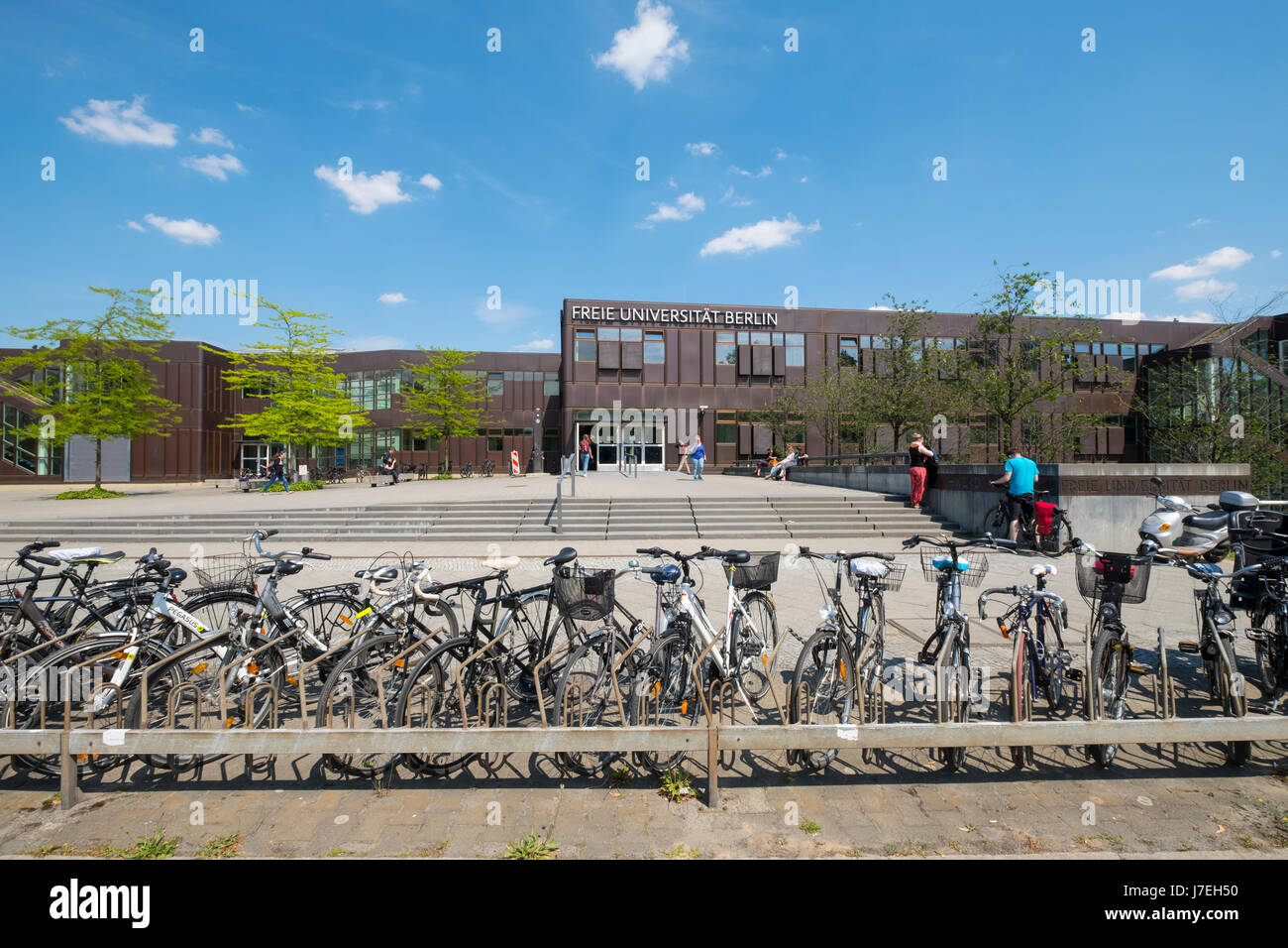 Student-Gebäude auf dem Campus an der Freien Universität Berlin in Dahlem, Berlin Deutschland Stockfoto