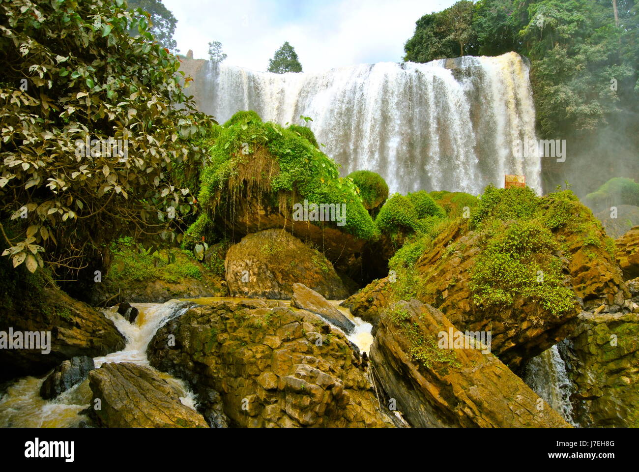 Elefanten Wasserfall, Da Lat, Lam Dong Province, Vietnam Stockfoto
