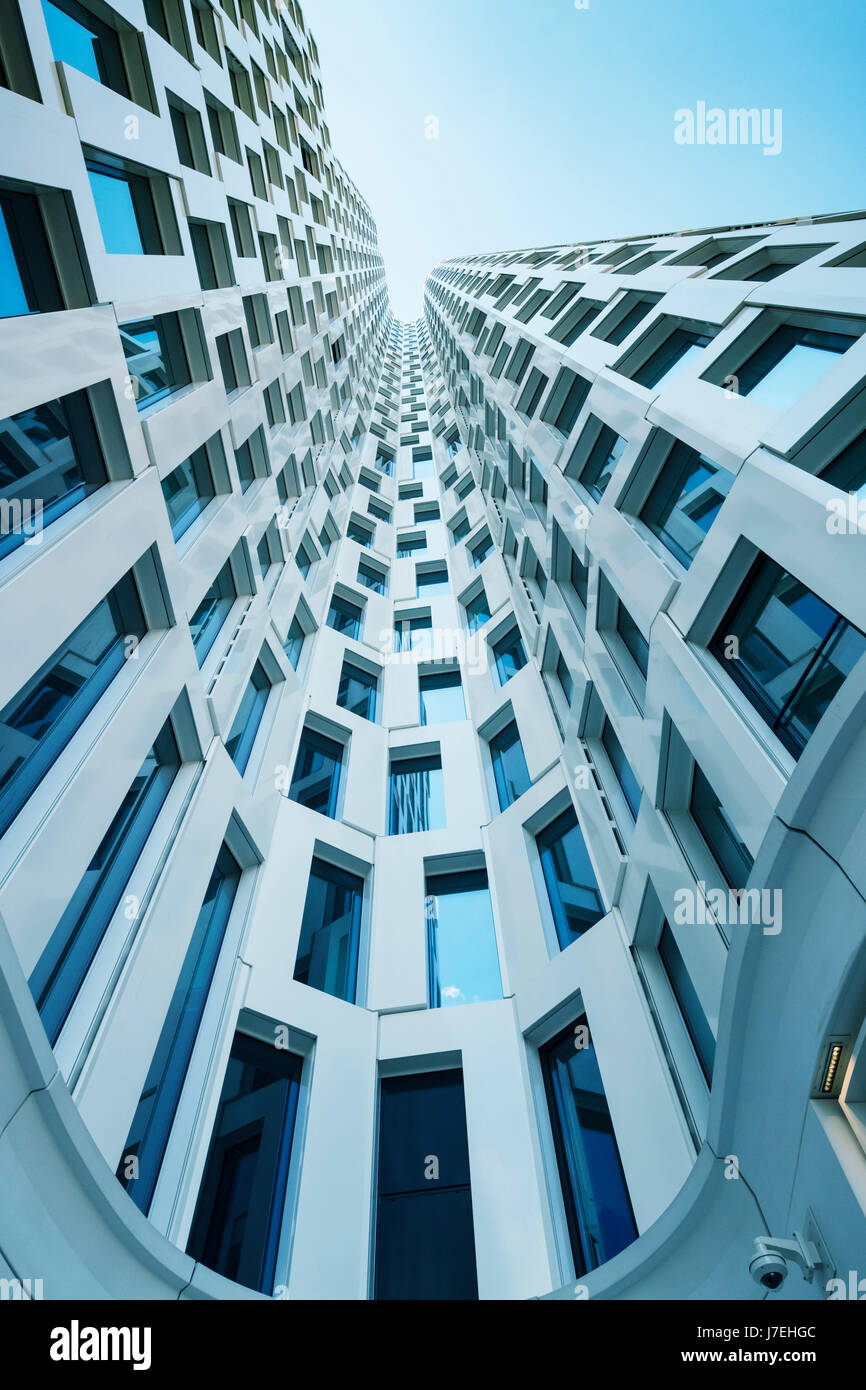 Ansicht der Architektur des neuen kommerziellen Upper West und Hotelgebäude in Charlottenburg Berlin, Deutschland Stockfoto
