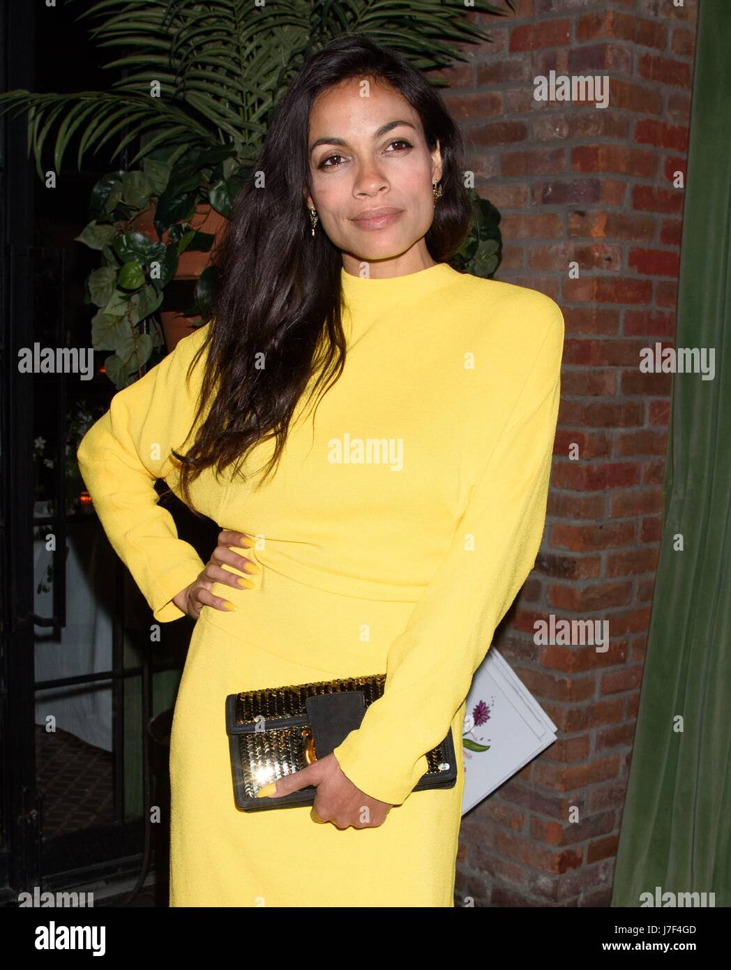 New York, NY, USA. 24. Mai 2017. Rosario Dawson im Ankunftsbereich für Lower East Side Girls Club Spring Fling, Bowery Hotel, New York, NY 24. Mai 2017. Bildnachweis: RCF/Everett Collection/Alamy Live-Nachrichten Stockfoto
