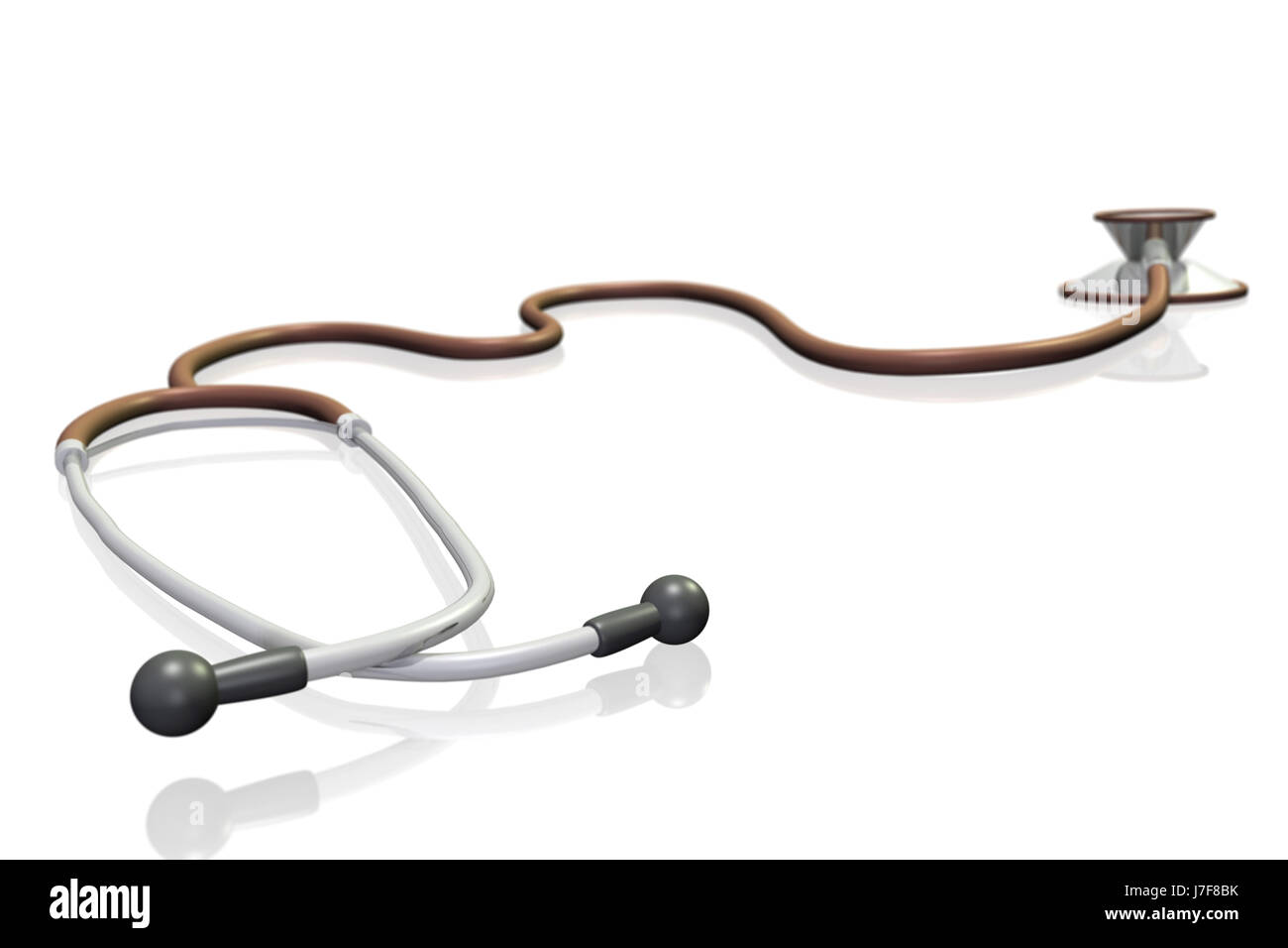 medizinisch medizinische Illustration Krankenhaus Stethoskop Prüfung Gesundheitskontrolle Stockfoto