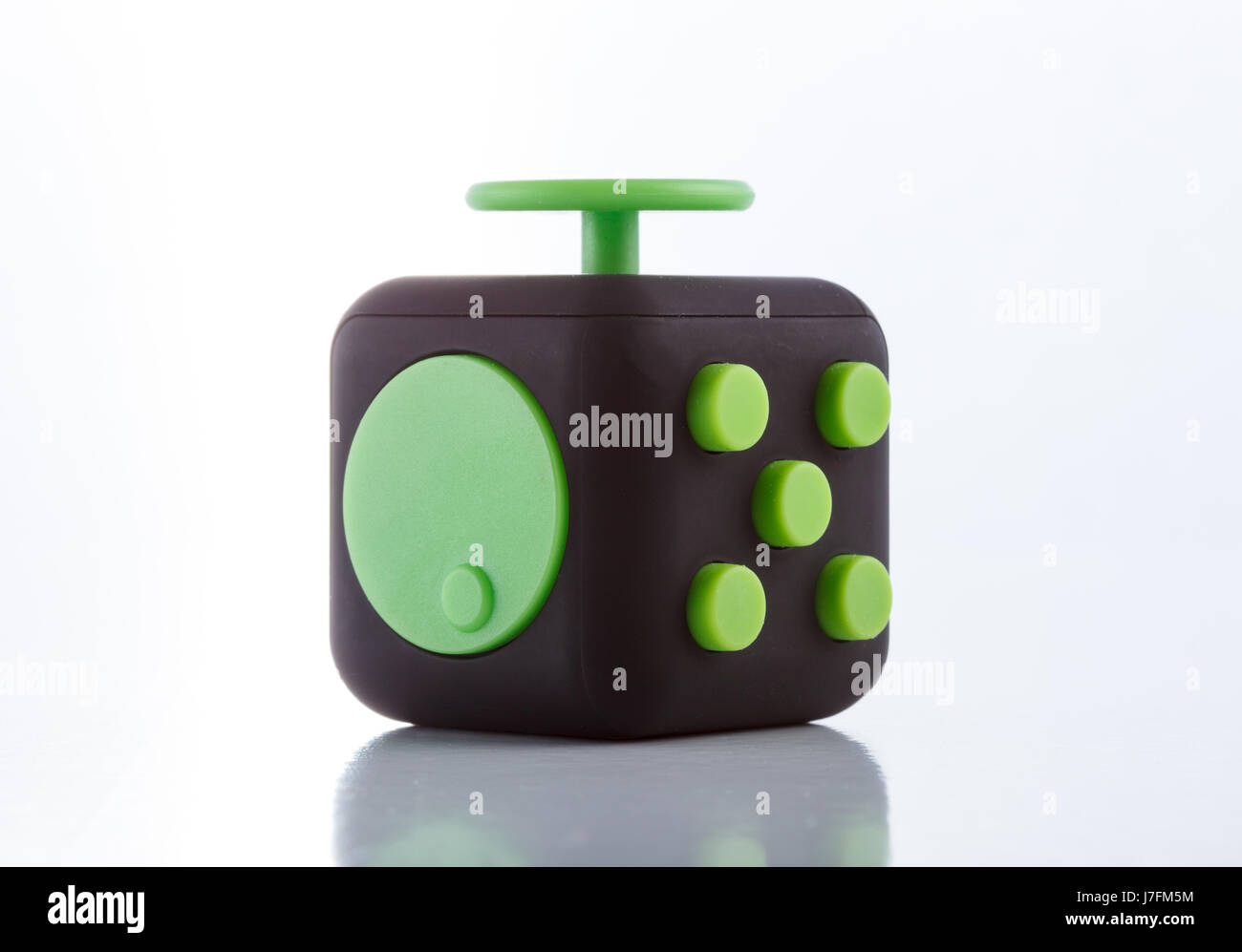 Anti-Stress und Entspannung zappelt erschöpft Cube und Spinner für Menschen Stockfoto