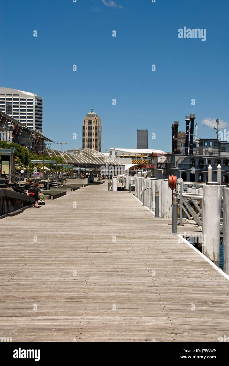 Menschen Menschen Menschen folk Menschen menschlicher Mensch Holz Dock hotel Stockfoto