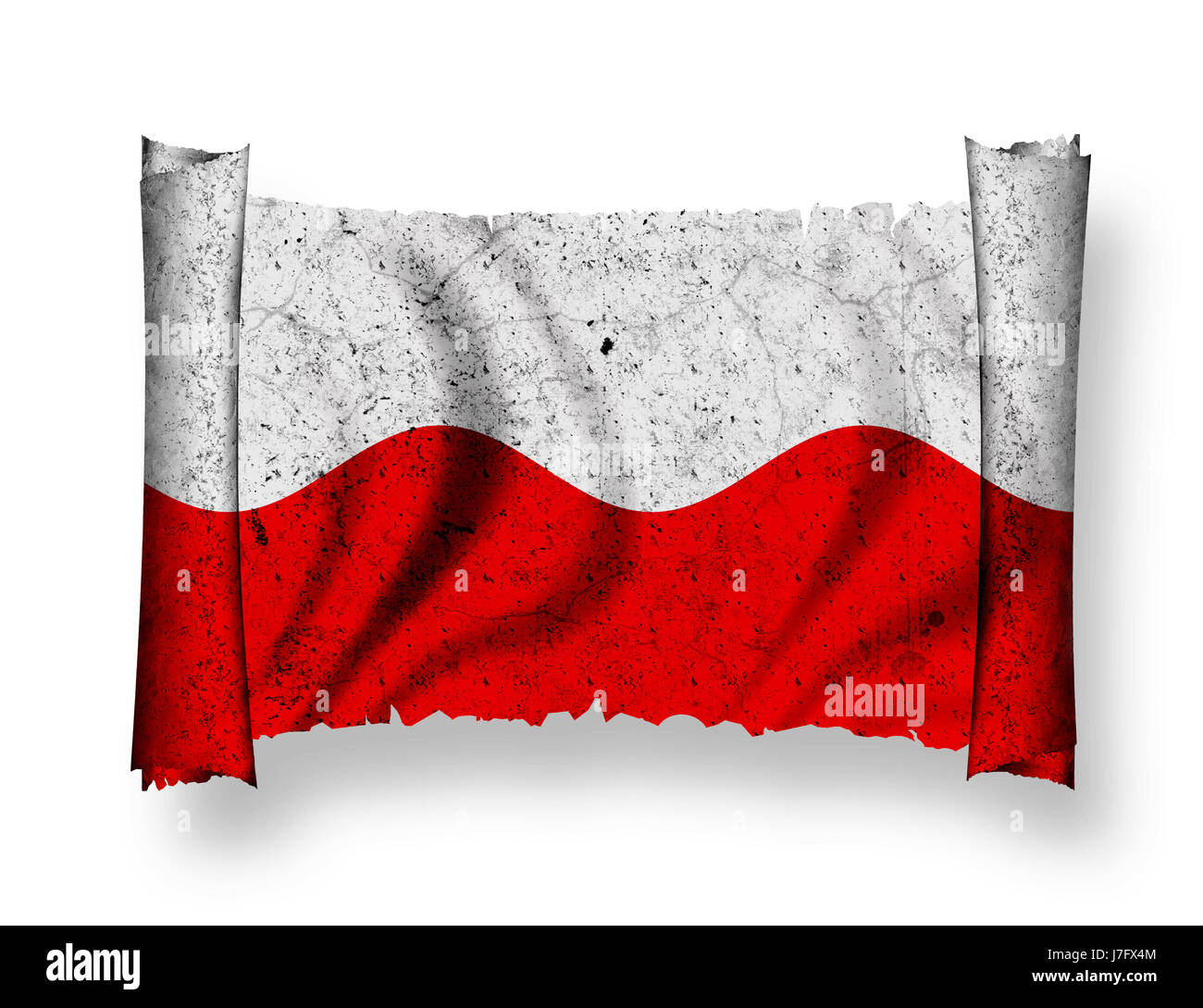 Flagge von Polen Stockfoto