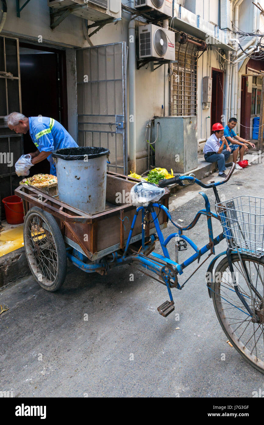 Alten Wohn-Wohnsiedlung, Shanghai, China Stockfoto