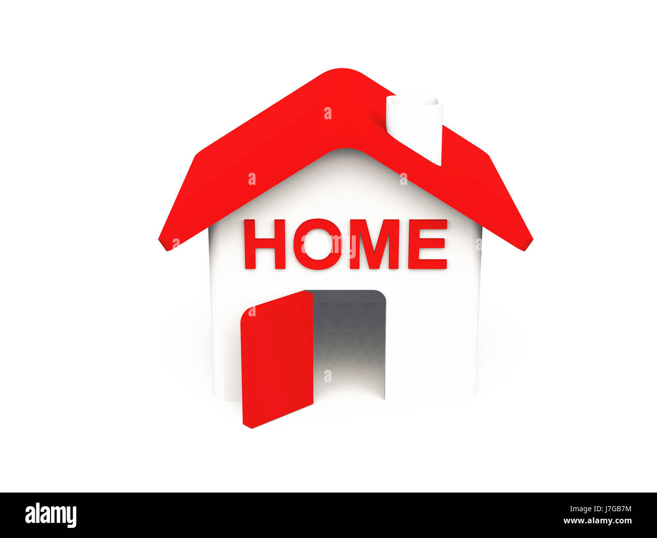 meine Heimat rot Stockfoto