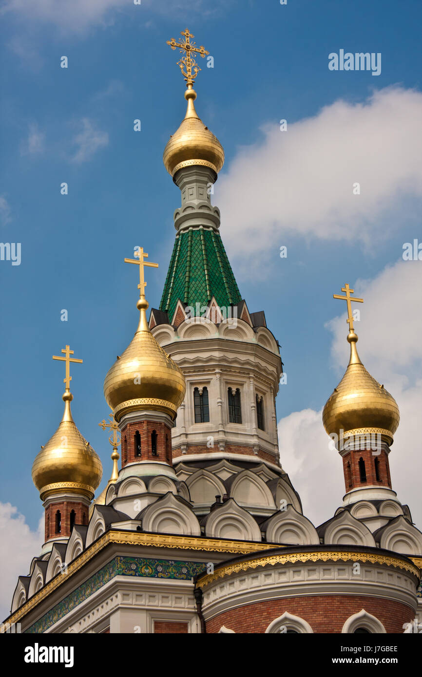 russische orthodoxe Kirche, russische orthodoxe Kirche Stockfoto