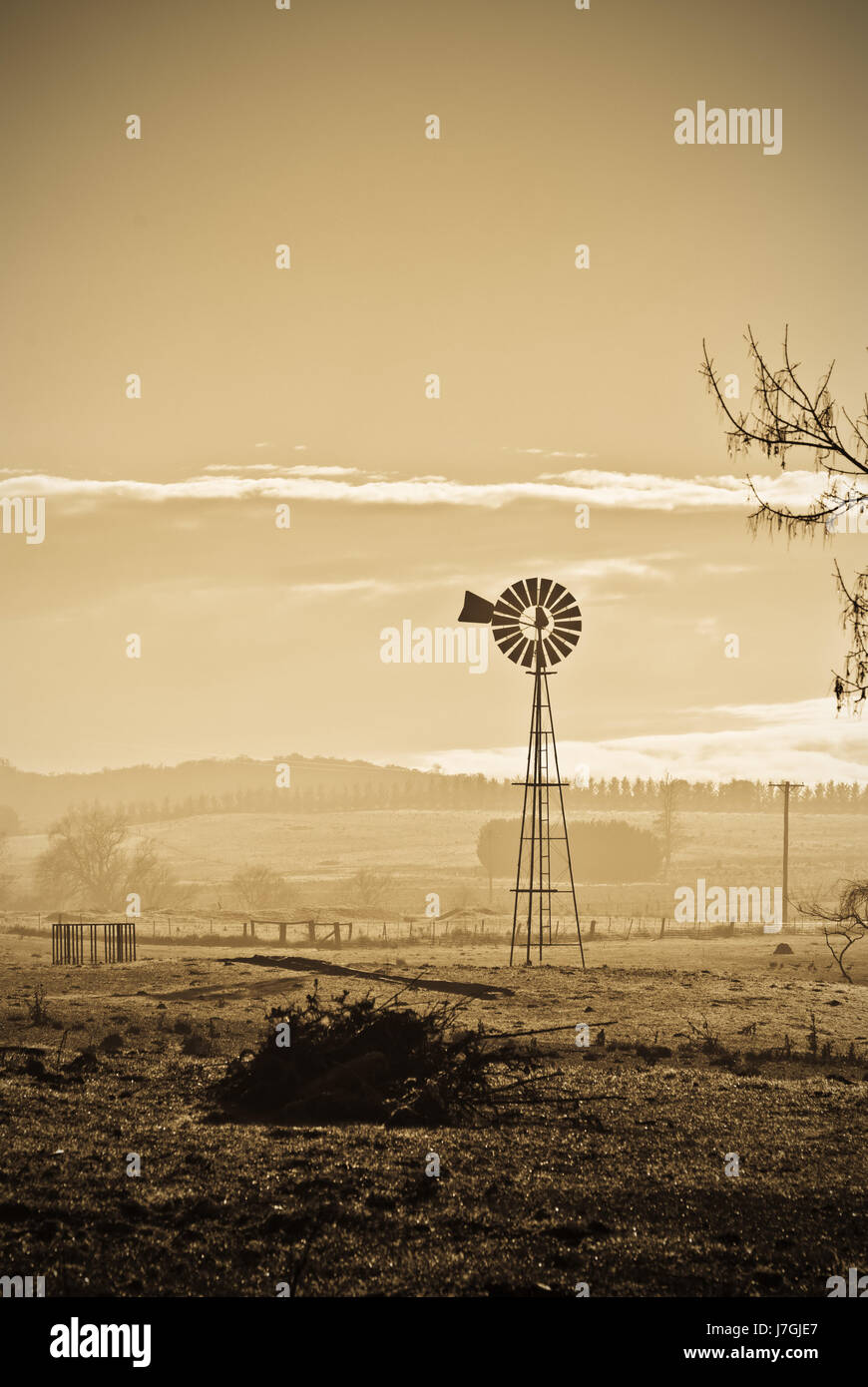 Braun bräunlich Brünette Rau Landwirtschaft Landwirtschaft Feld Sepia Foto-Kamera Stockfoto