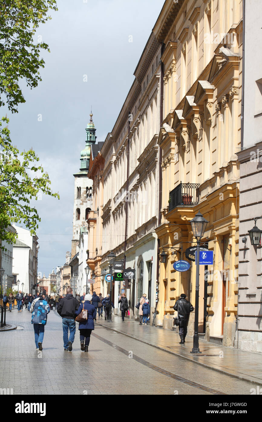 Grodzka-Straße mit historischen Häusern, die Altstadt Stare Miasto, Krakau, Kleinpolen, Polen, Europa Stockfoto