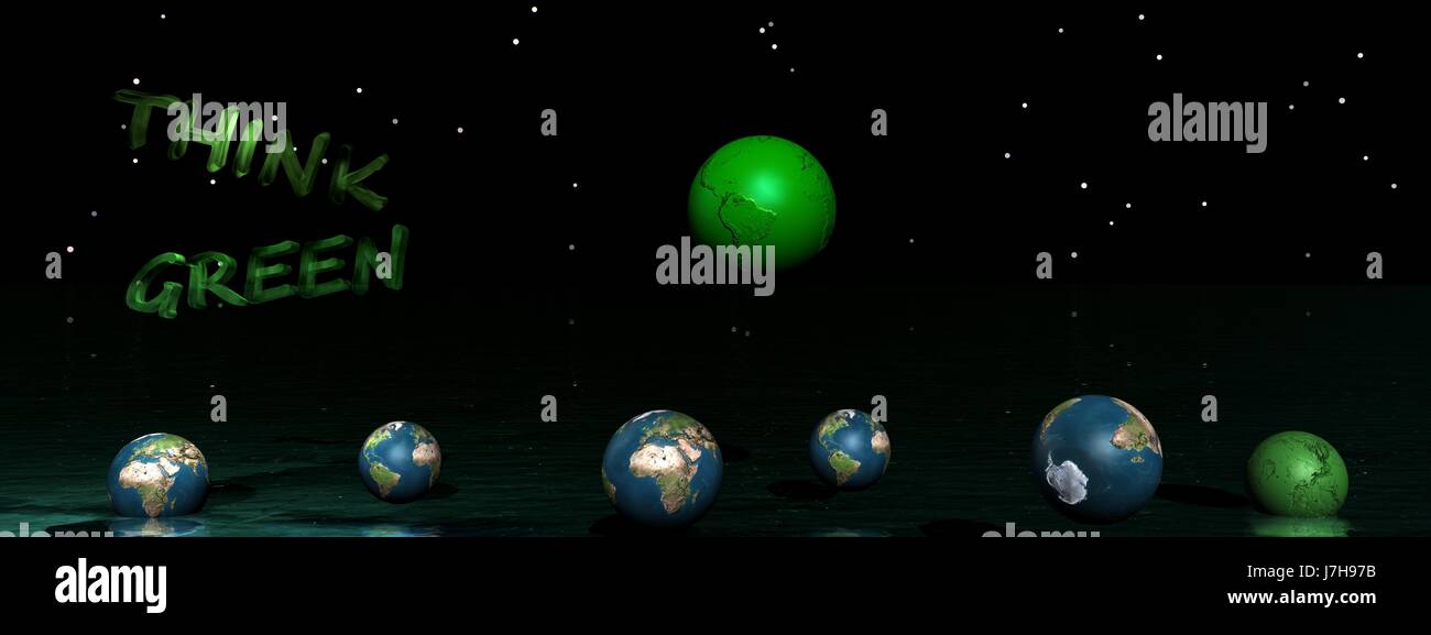 Logo-Atlas Karte der Welt Baum schlicht Umweltverschmutzung recycling Globus planet Stockfoto