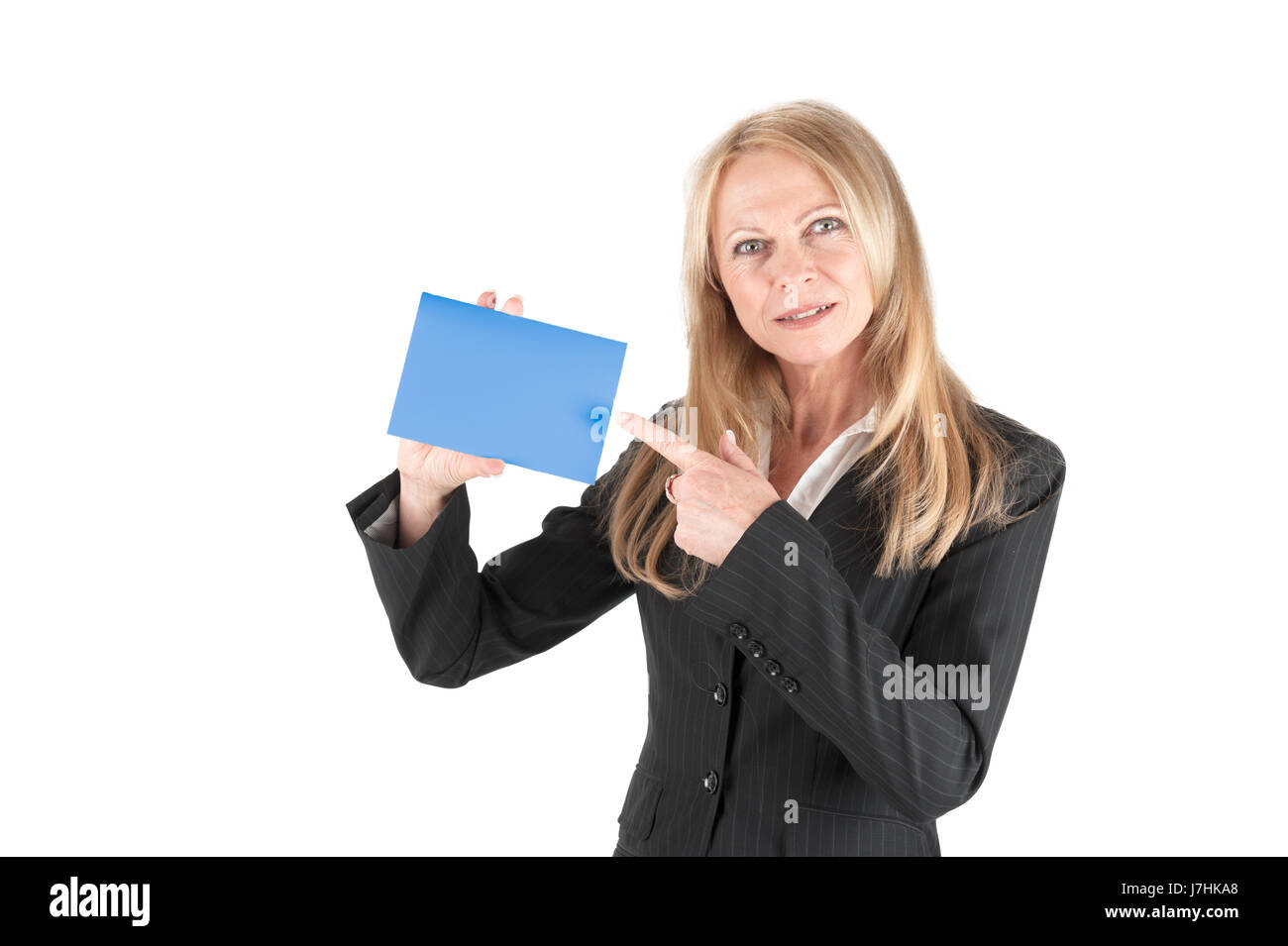 Frau nicht wahr Lt hohe blauen Buchstaben Stockfoto