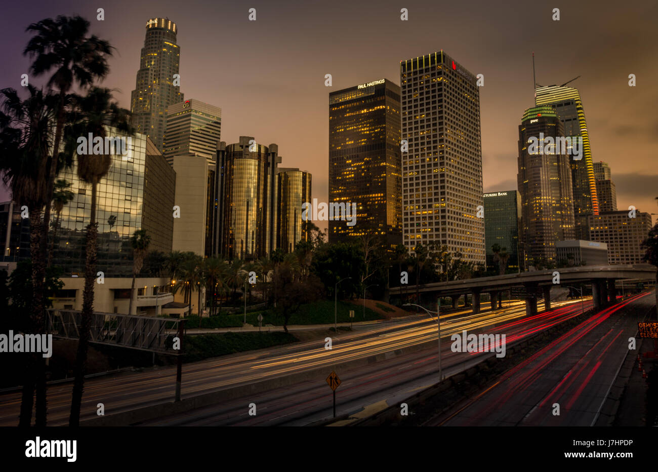 Die Innenstadt von Los Angeles, CA USA Stockfoto