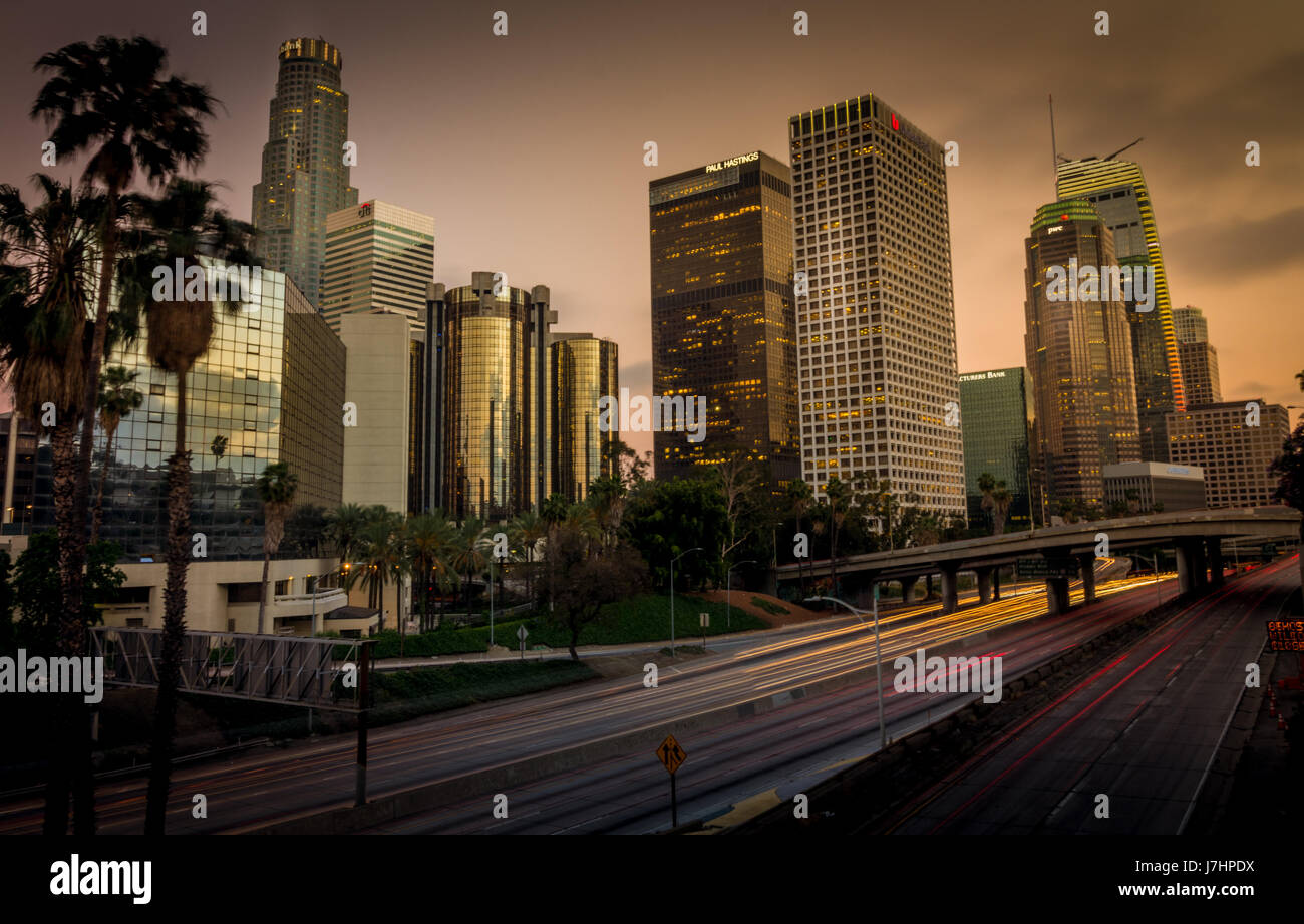 Die Innenstadt von Los Angeles, CA USA Stockfoto