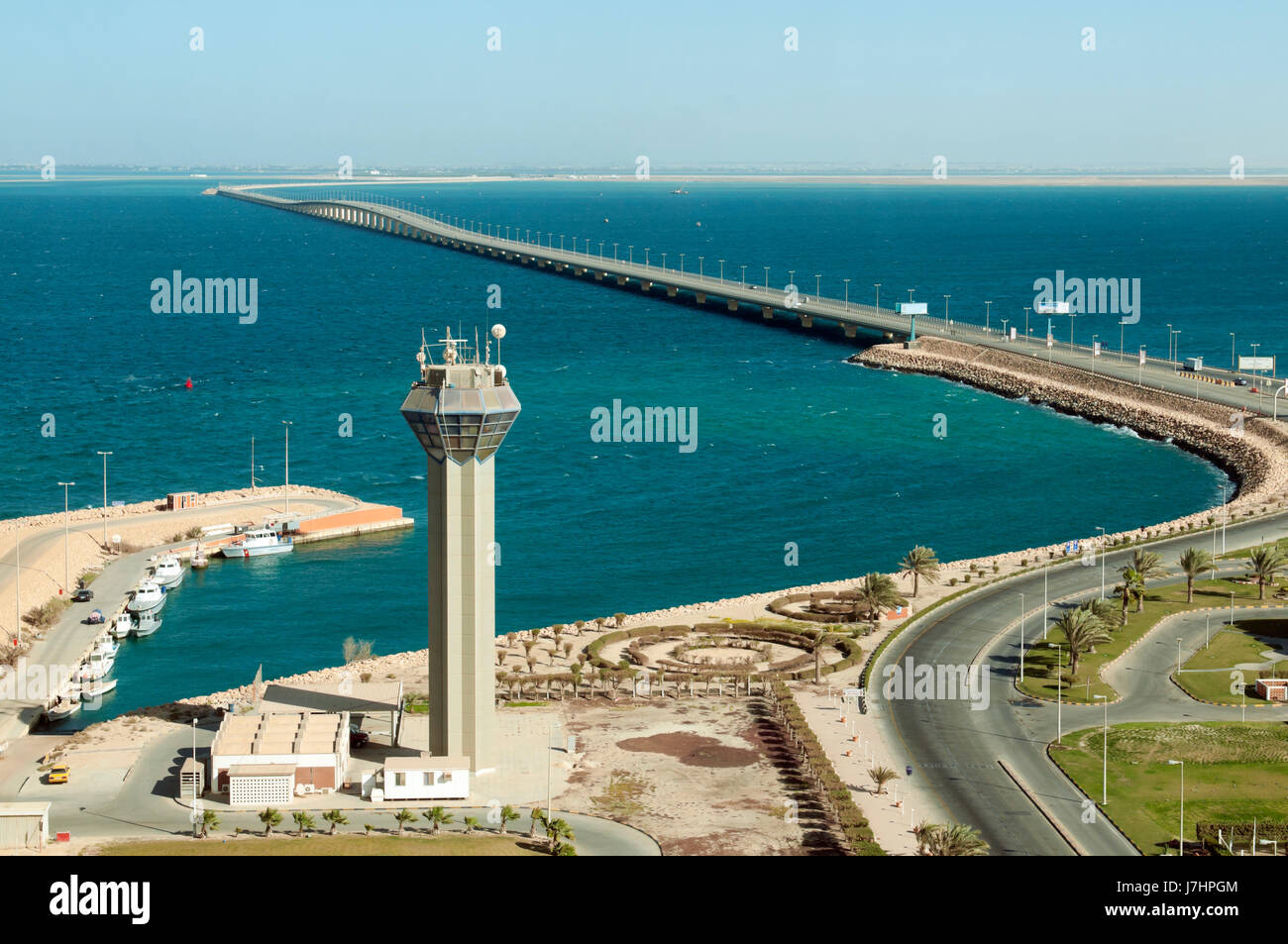 Tower Bridge Verbindung Konnektivität Schnittstelle Annexion Arabien Bahrein Salz Stockfoto