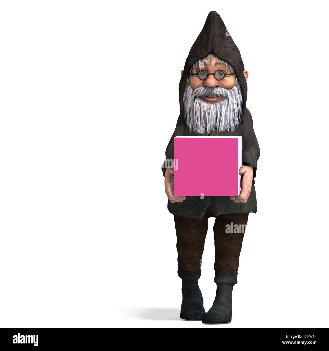 lustige Karikatur Illustration zeigen Show Gruß Objekt süße Comic-Emotionen Stockfoto