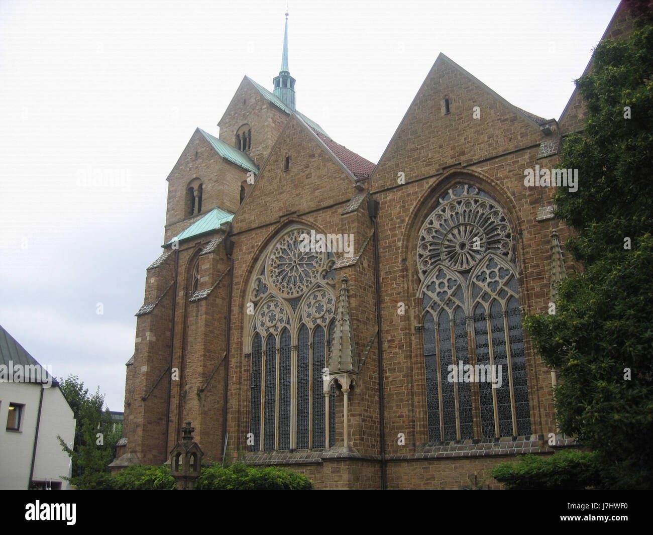 Das Foto zeigt eine Szene in Minden am 24. Oktober 2010. Der „Dom 259“ bezieht sich wahrscheinlich auf ein bemerkenswertes Gebäude oder eine Kathedrale in der Stadt. Stockfoto
