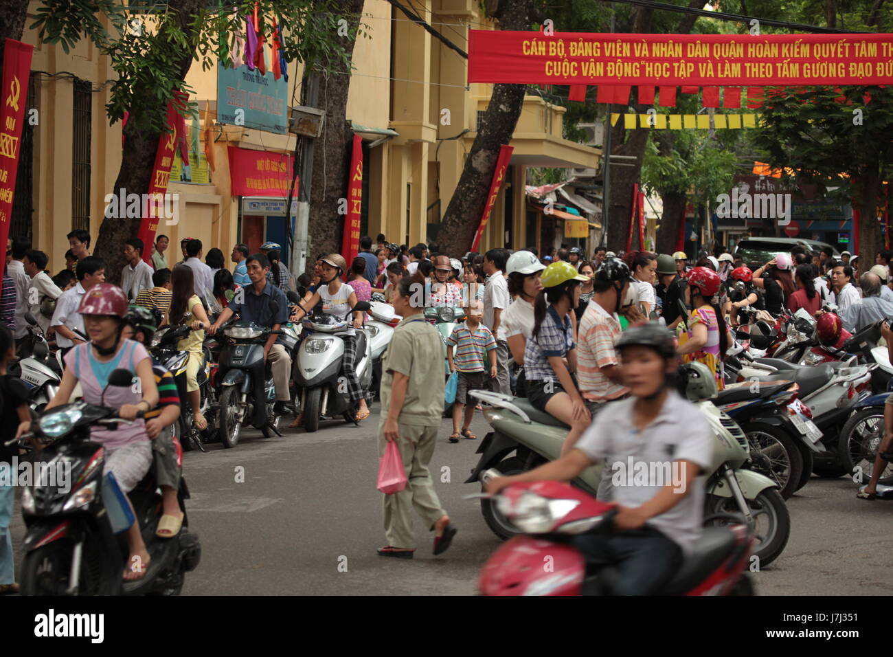 Roller Fahrt in hanoi Stockfoto