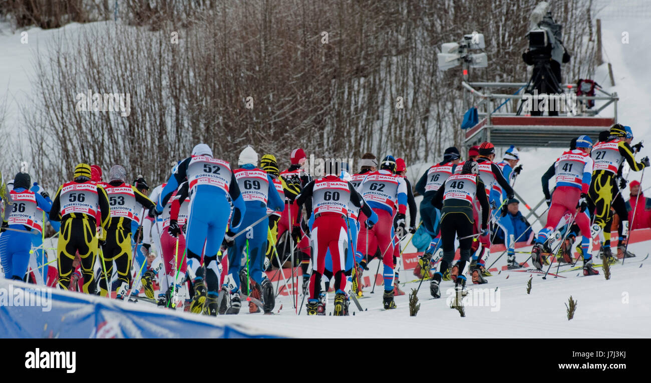 Skilanglauf - typischen / Eindruck Stockfoto