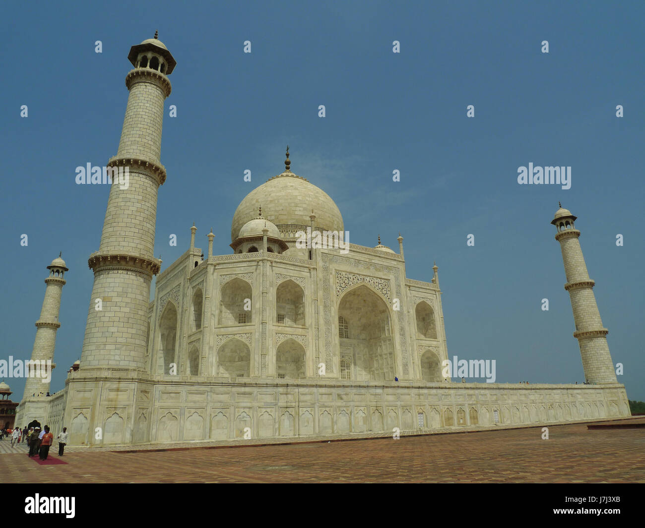 Taj Mahal-Seitenansicht Stockfoto