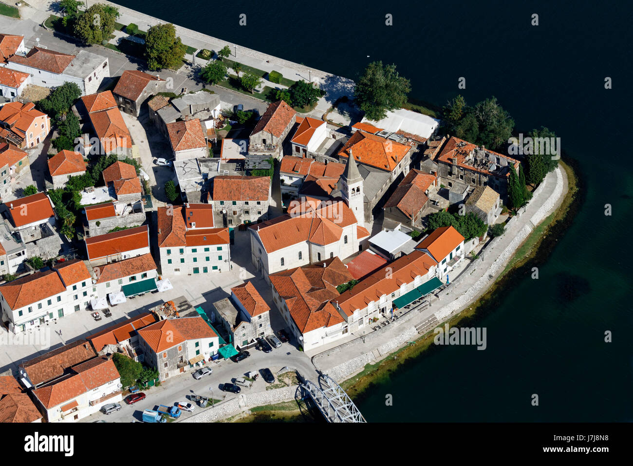 Opuzenstadt am Neretva-Delta, Kroatien Stockfoto