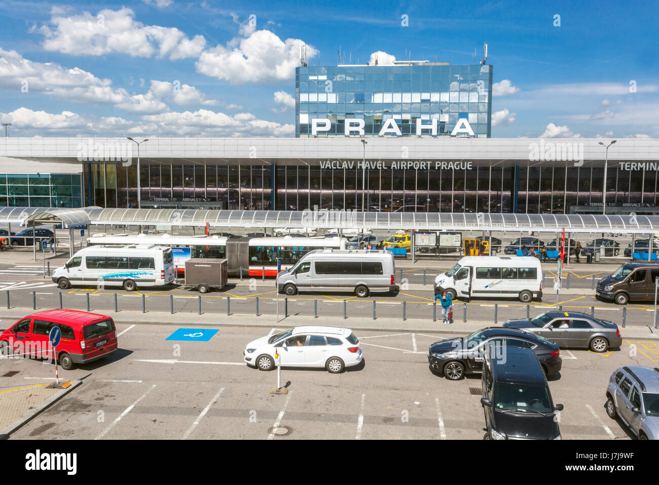 Flughafen Prag Tschechische Republik Stockfoto