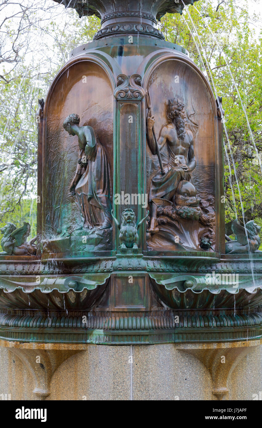 Drexel Brunnen, Chicago Stockfoto