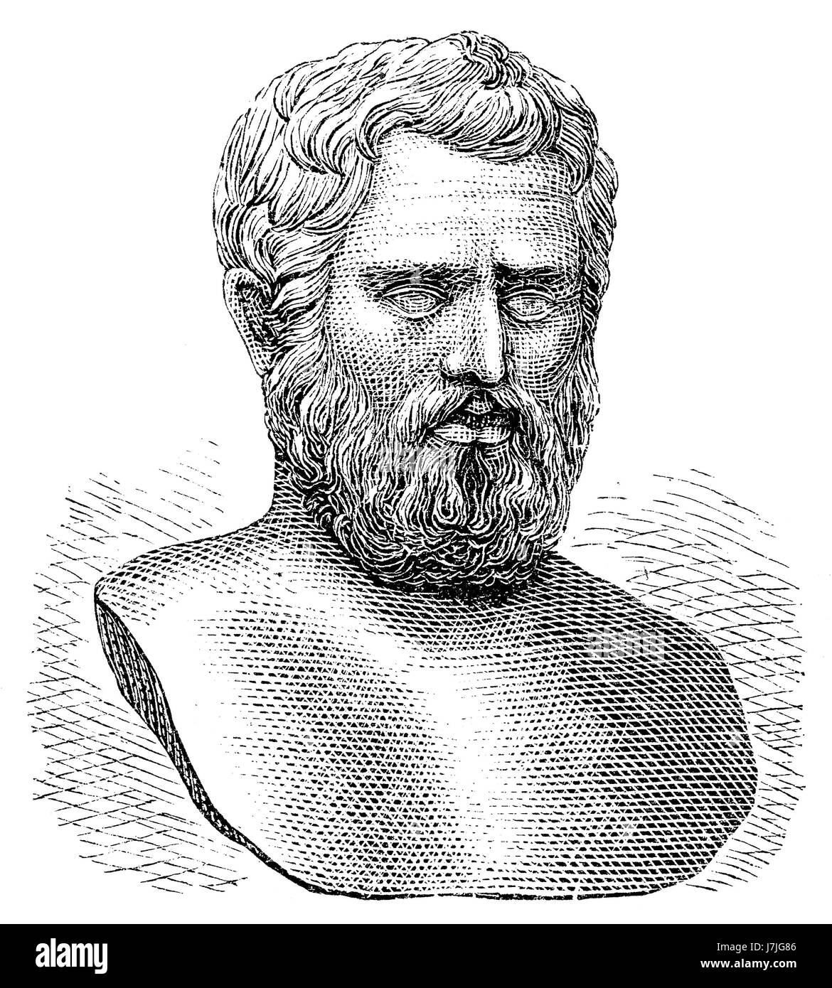 Bias von Priene, eine der sieben Sages of Ancient Greece Stockfoto
