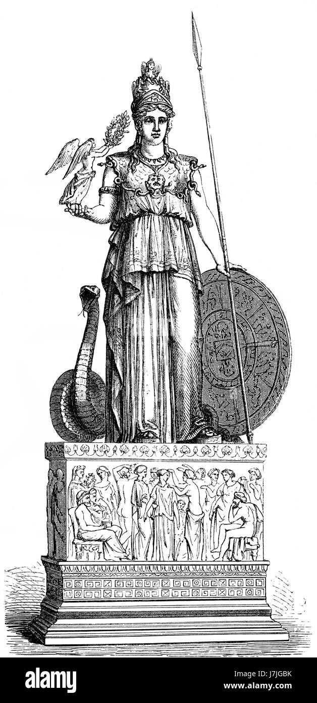Statue der Göttin Pallas, antiken griechischen religion Stockfoto
