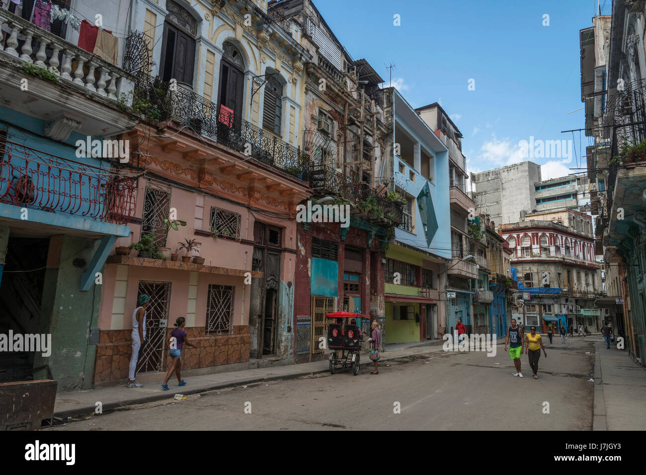 Straßenszene in Havanna, Kuba Stockfoto