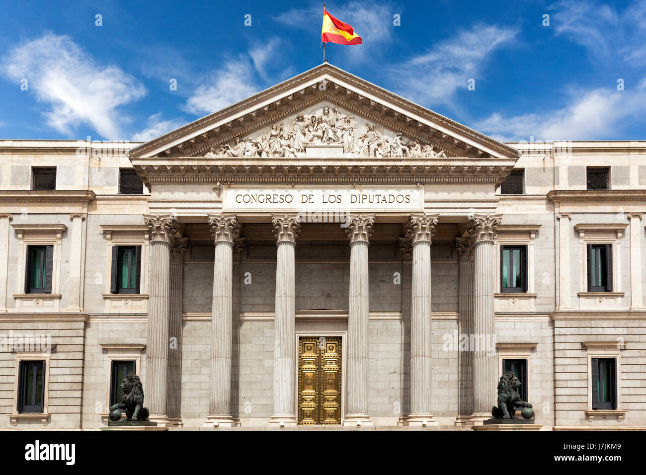 Spanischen Parlament. Abgeordnetenhaus (Congreso de Los Diputados) Stockfoto