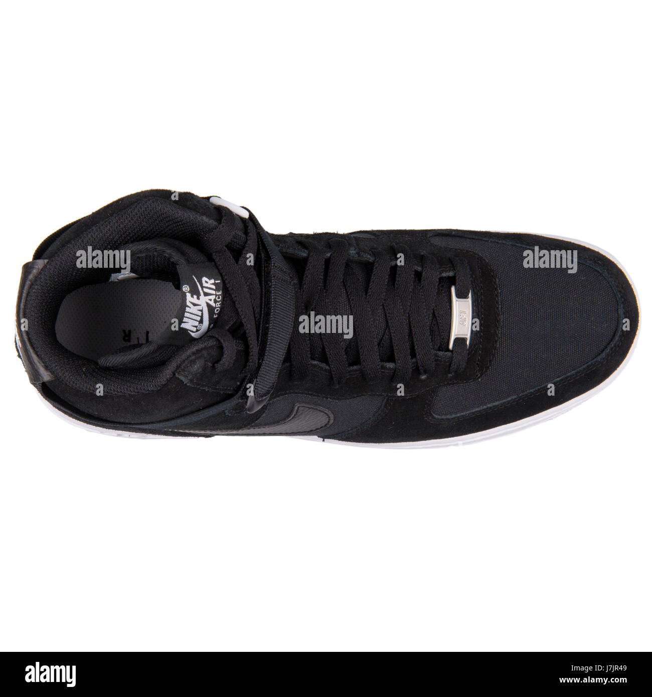 Nike Air Force 1 High ' 07 schwarze Männer Leder-Sneakers - 315121-033  Stockfotografie - Alamy