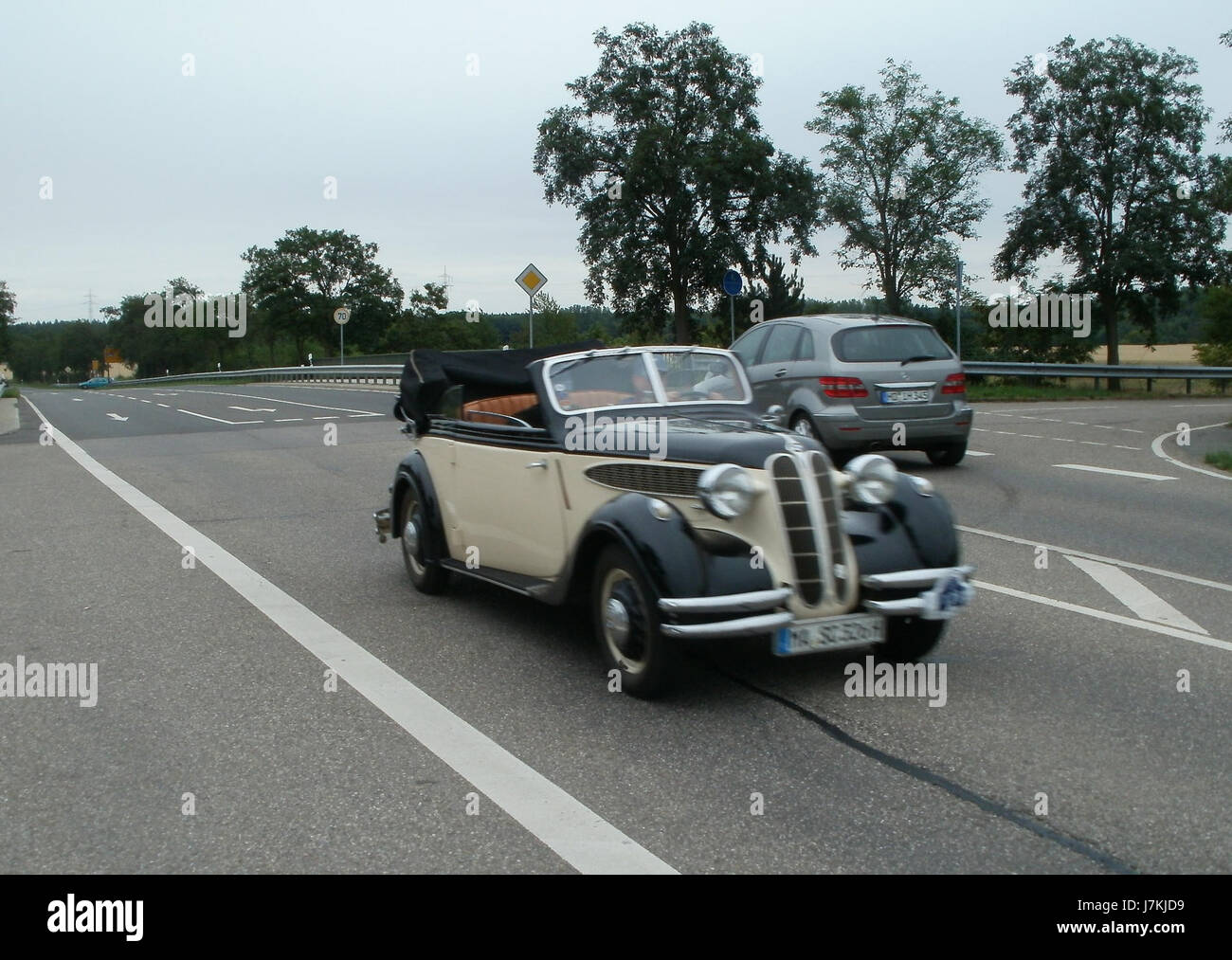 20110625Bertha Benz Fahrt Neulussheim20 Stockfoto