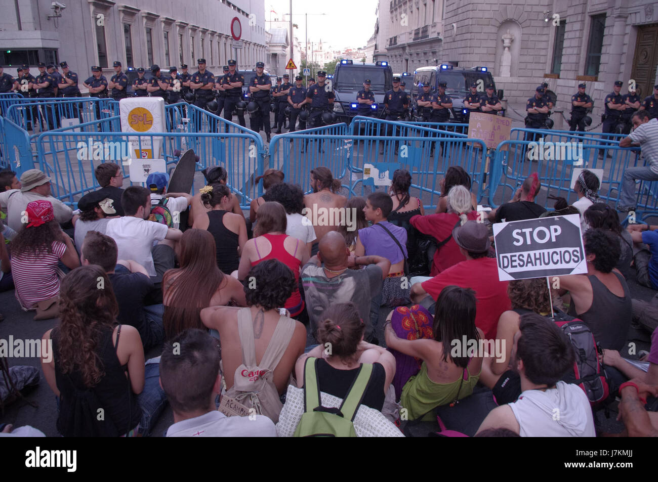 15 M Frente al Congreso 105 Stockfoto