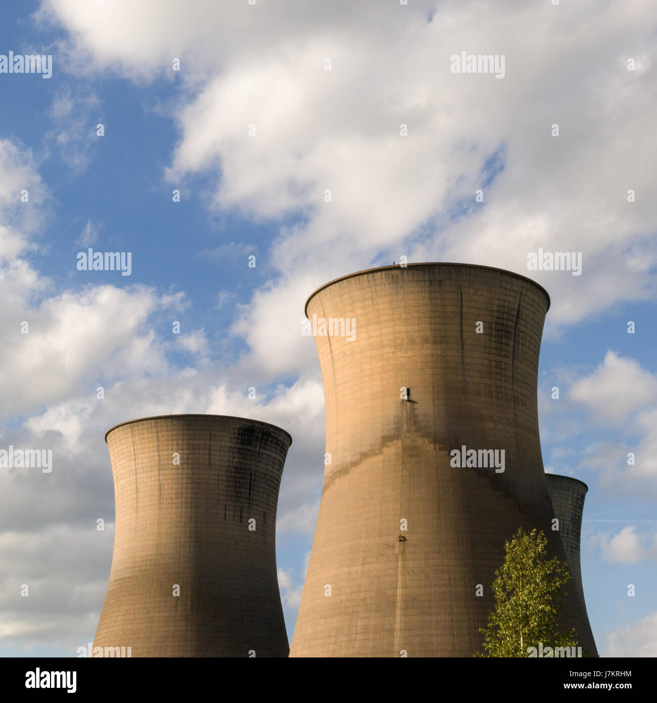 Willington Kraftwerk Kühlung Towers Stockfoto