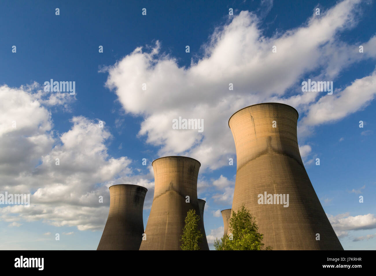 Willington Kraftwerk Kühlung Towers Stockfoto