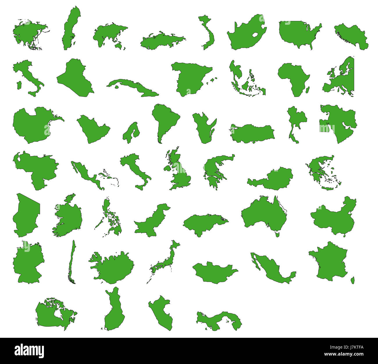 Strecke Länder Land Globus Planet Erde Welt Karte Atlas Vektorkarte von der Stockfoto