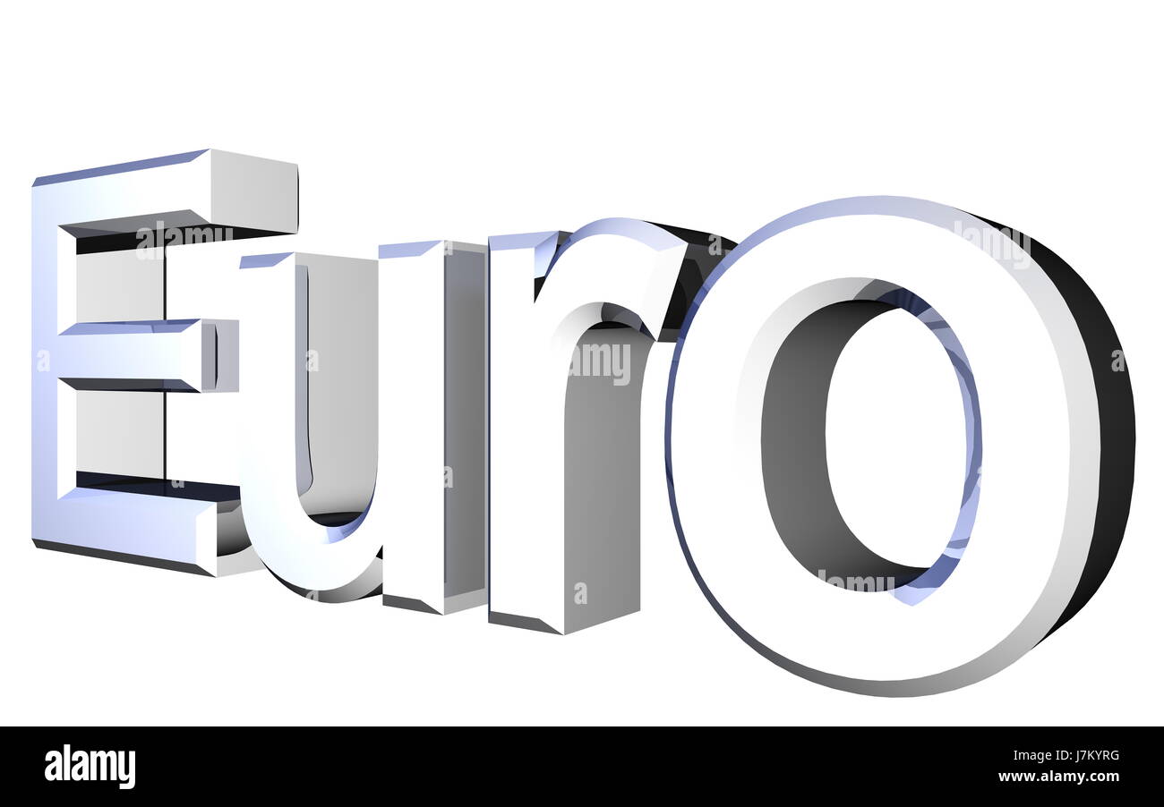 Zeichen signalisieren Euro Währung Europa Europäische Union Piktogramm Symbol Piktogramm Stockfoto