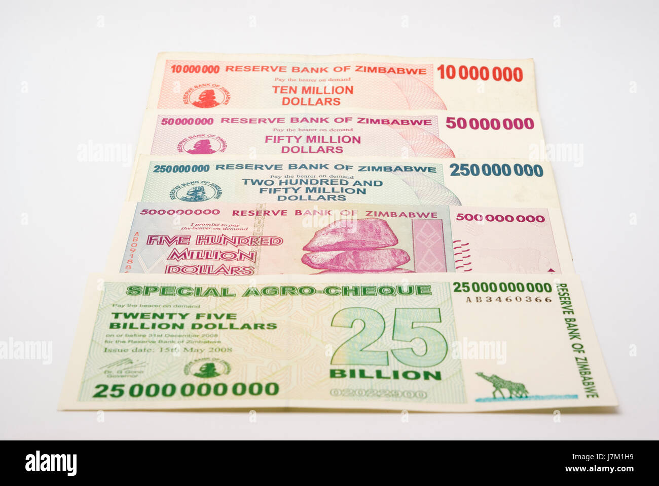 Simbabwe-Banknoten Stockfoto