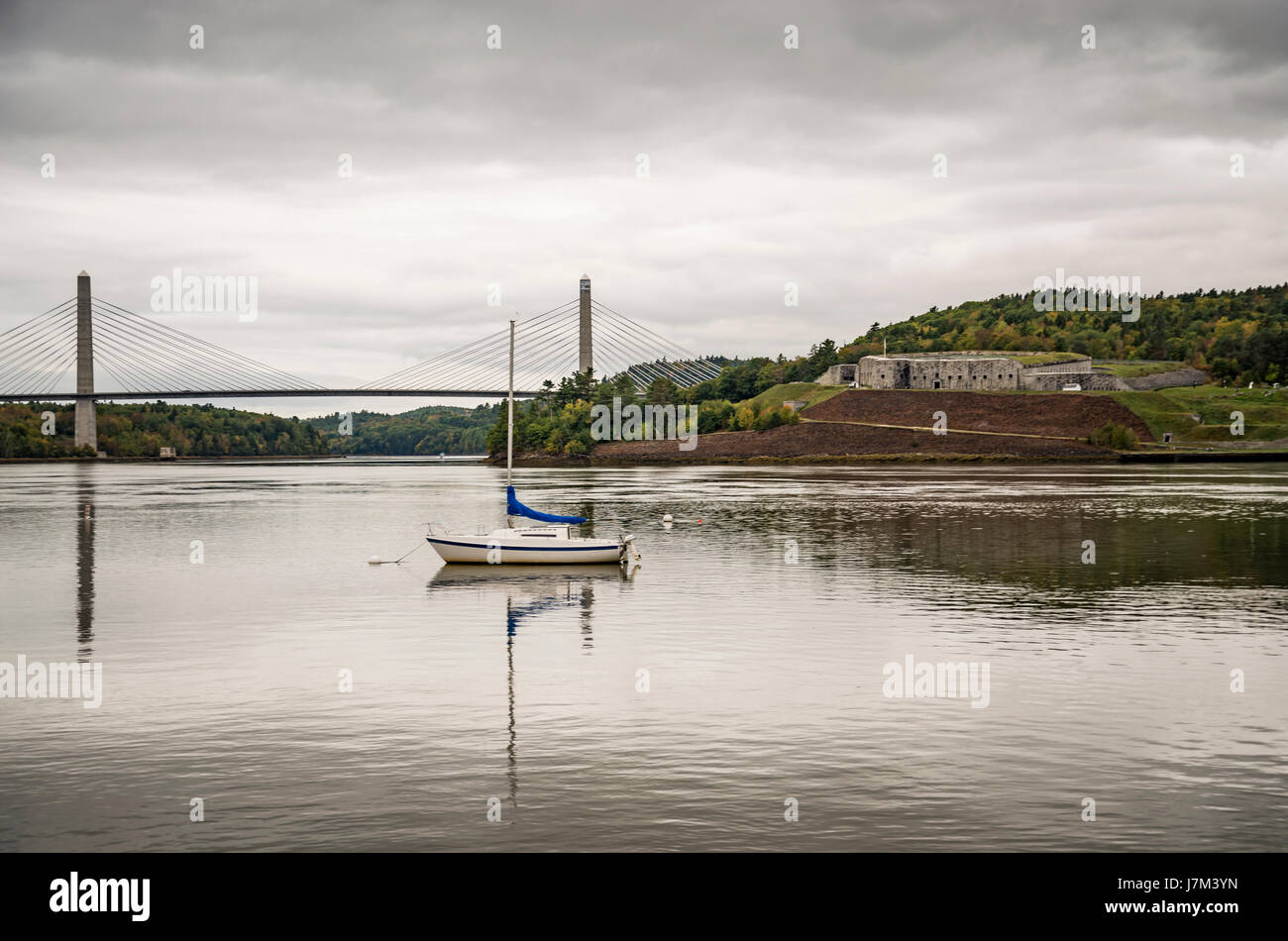 Penobscot-Narrows-Brücke Stockfoto