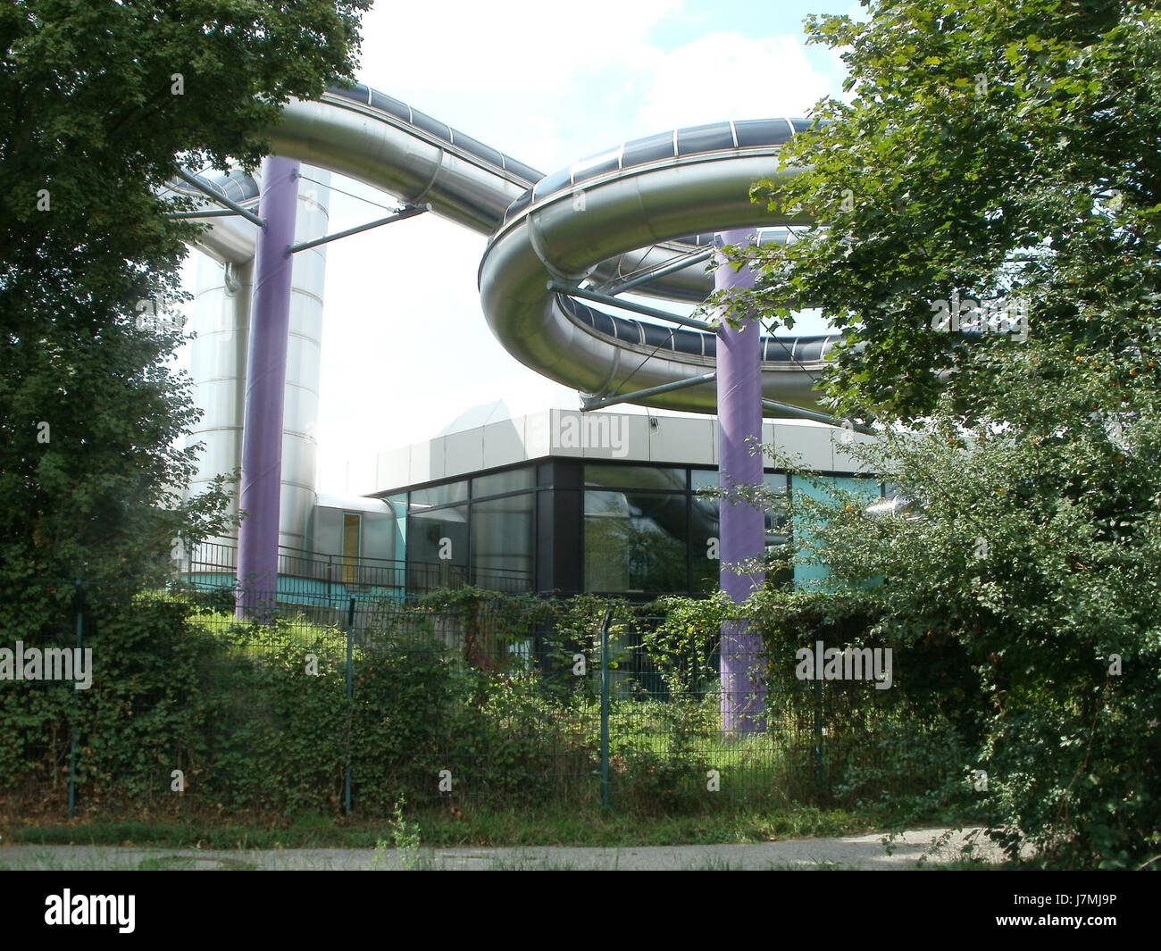 Ein Hinweis auf das Aquadrom in Hockenheim am 28. Juli 2011. Wahrscheinlich im Zusammenhang mit einem bestimmten Ereignis oder einer Aktivität im Aquadrom während dieses Datums. Stockfoto