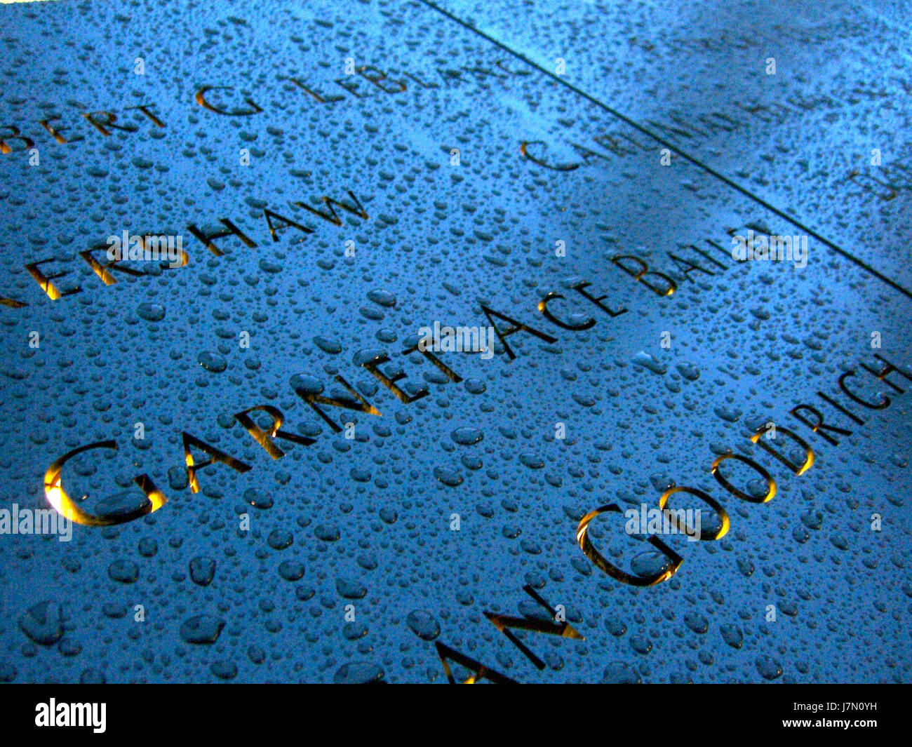 Dieses Bild zeigt ein Panel von Garnet Bailey, das von dem Fotografen Luigi Novi aufgenommen wurde. Bailey war eine Schlüsselfigur in der Geschichte der amerikanischen Luftfahrt und des Sports. Stockfoto