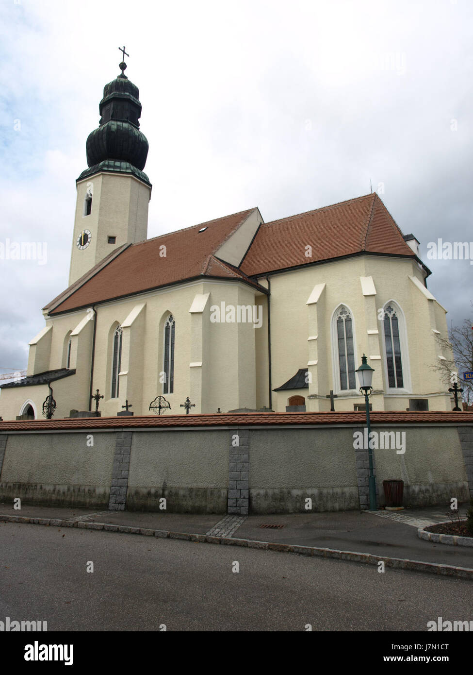 2012.12.24 Wolfsbach Kirche 08 Stockfoto