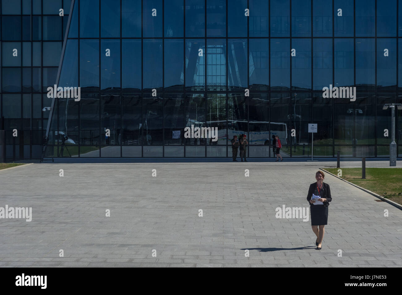 Julien Mattia / Le Pictorium - neue Nato Hauptquartier in Brüssel - 25.05.2017 - Belgien / Brüssel - Besuch der neuen Nato-Hauptquartier in Brüssel Stockfoto