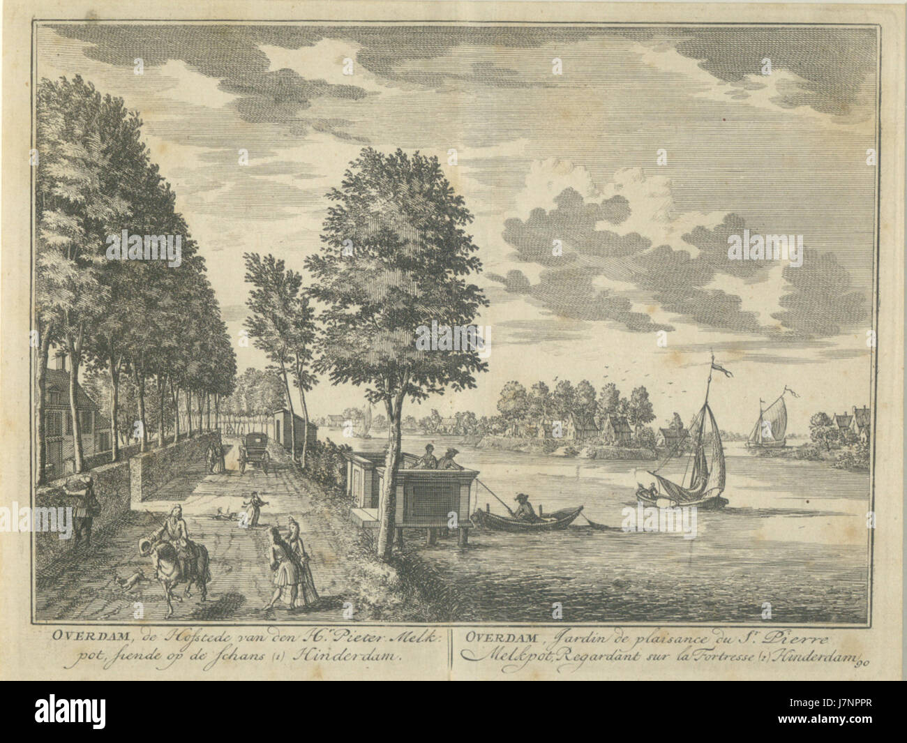 20091209102558! HD-1791 FortHinderdam Overdam origineel Stockfoto