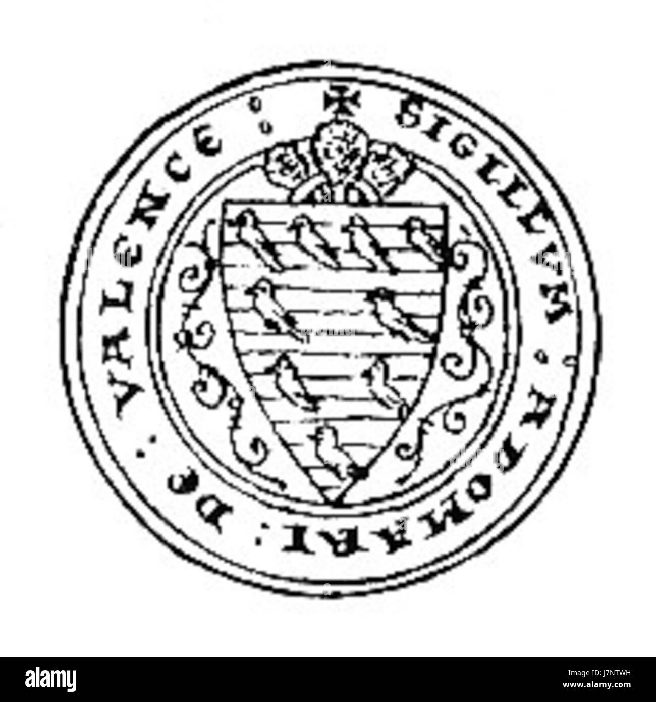 AymerDeValence1301d Stockfoto