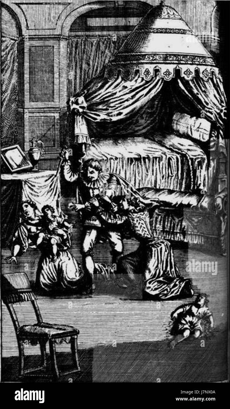 Eine Yorkshire Tragödie illustration Stockfoto