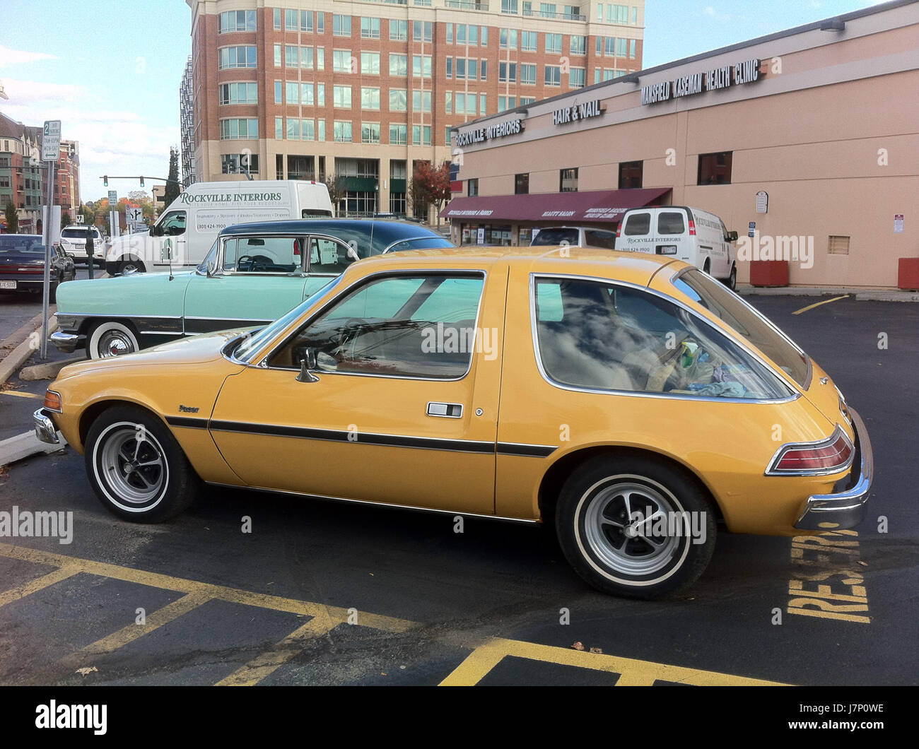 1975-AMC Pacer-Basismodell auf 2012 Rockville t Stockfoto