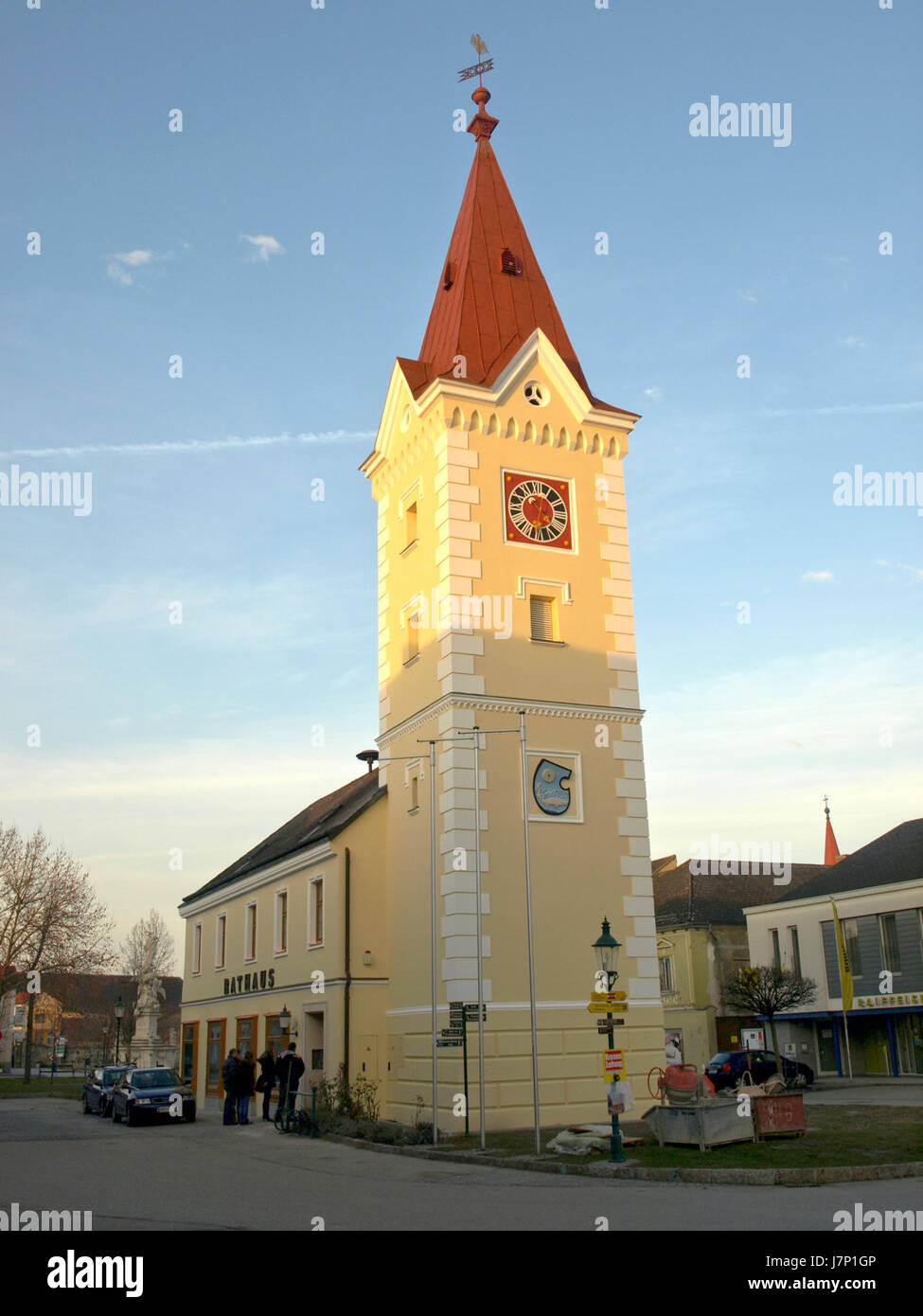 2012.11.25 Wallsee Rathaus 03 Stockfoto