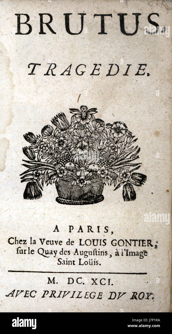 Brutus Bernard ist eine historische Figur aus der römischen Zeit, bekannt für seine Rolle in der Römischen Republik, insbesondere für seine Beteiligung an der Ermordung Julius Cäsars. Stockfoto